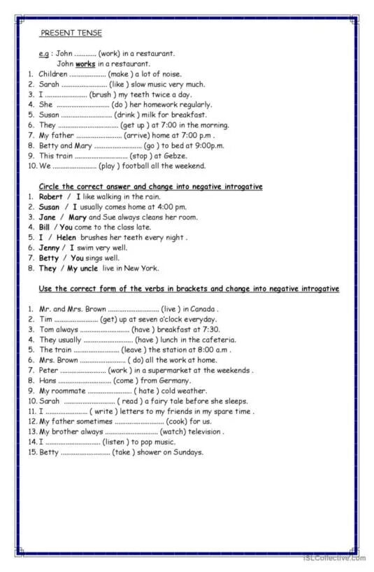 Questions test english. Present simple negative form Worksheet. Present simple affirmative and negative Worksheets. Present simple negative Worksheets. Present simple вопросы Worksheets.