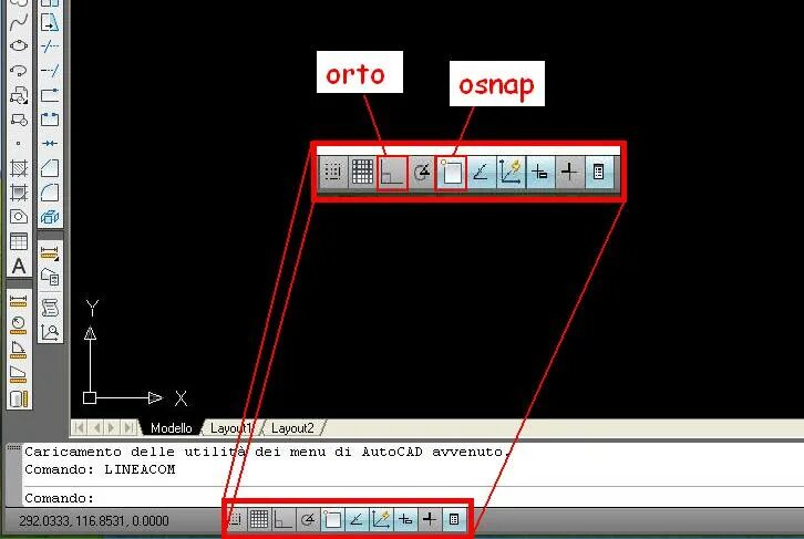 Autocad строка