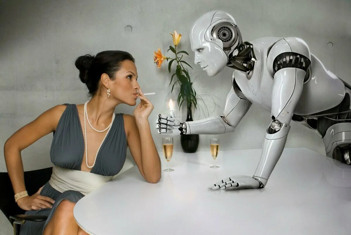 Женщина робот. Робот человек. Роботы будущего.