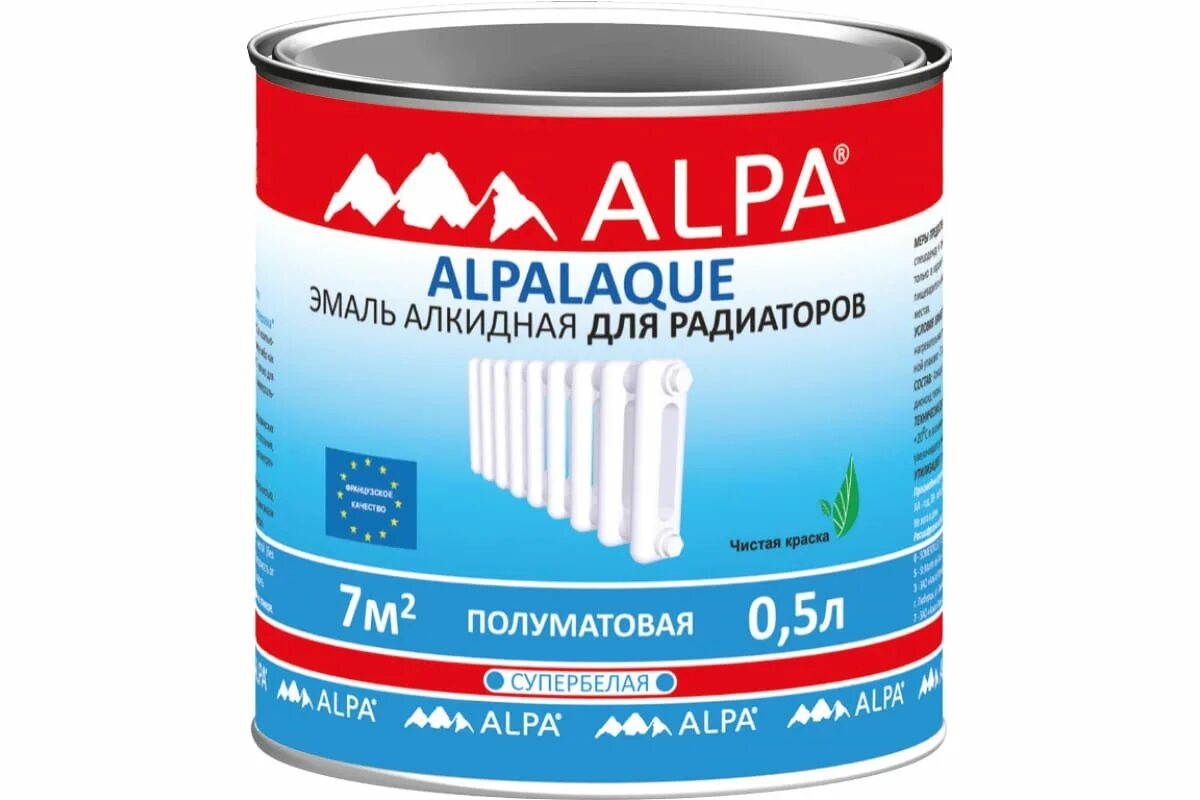 Краска отопительная. Alpa / Альпалак полуматовая эмаль для радиаторов. Эмаль для радиаторов Alpa Альпалак белая полуматовая (0,5л). Акриловая краска для батарей отопления. Краска резиновая для радиаторов.