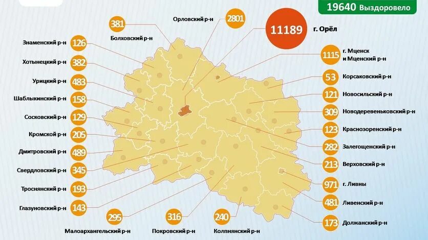 Белгородской области сколько заболела. Районы Орловской области. Орловская область на карте. Все районы Орловской области. Сколько заболевших в Орловской области.