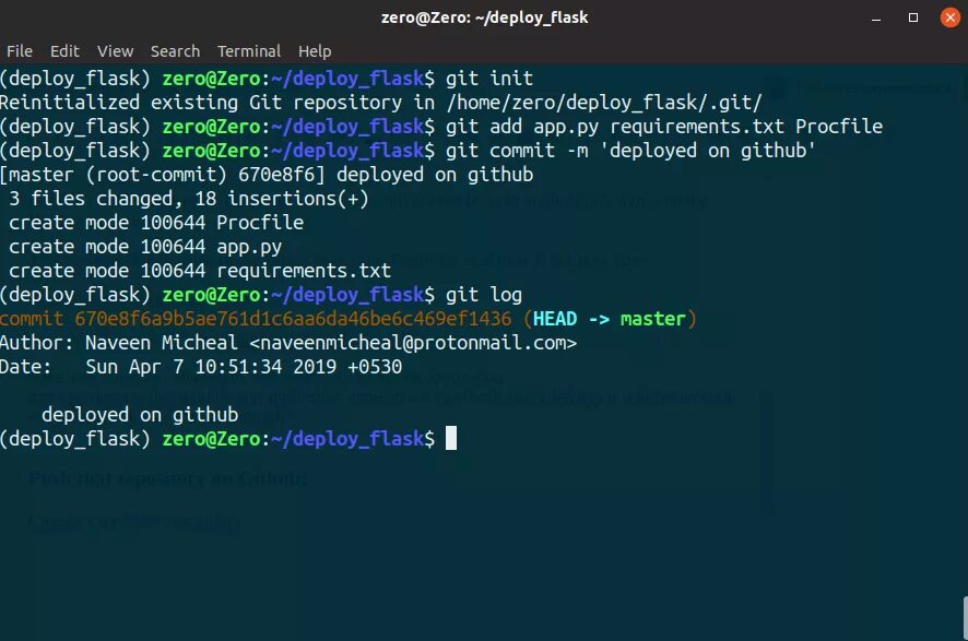 Reinitialized existing git