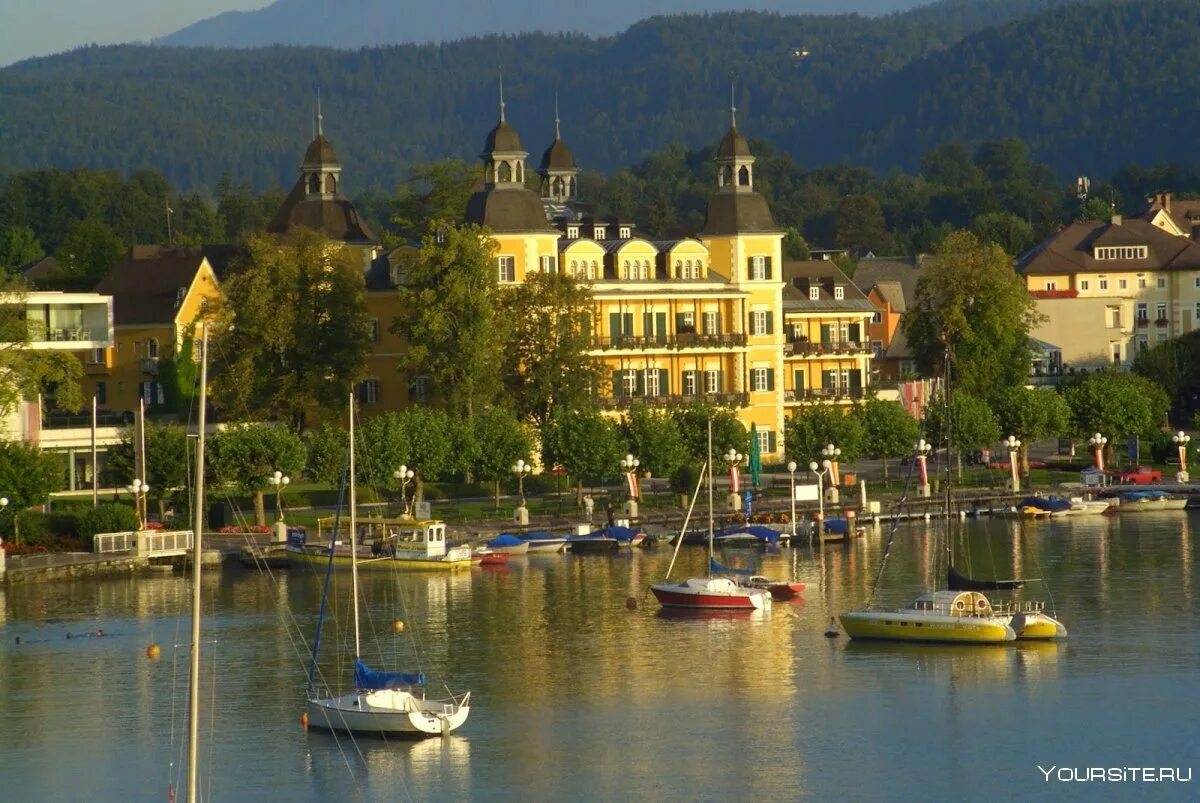 Каринтия Австрия озера. Фельден Вертерзее. Вертер зе Австрия озеро. Клагенфурт Австрия озеро.