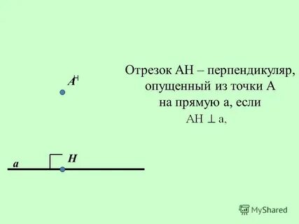 Отрезок ан высота