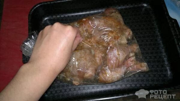 голени в духовке в пакете.