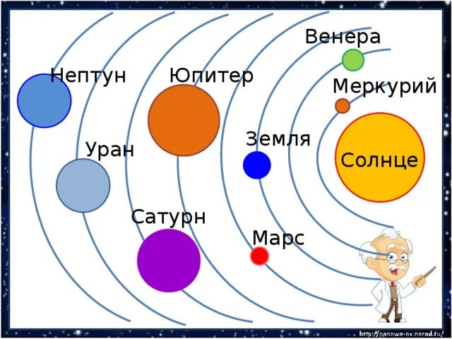 Дирекции солнца. Расположение Венеры.