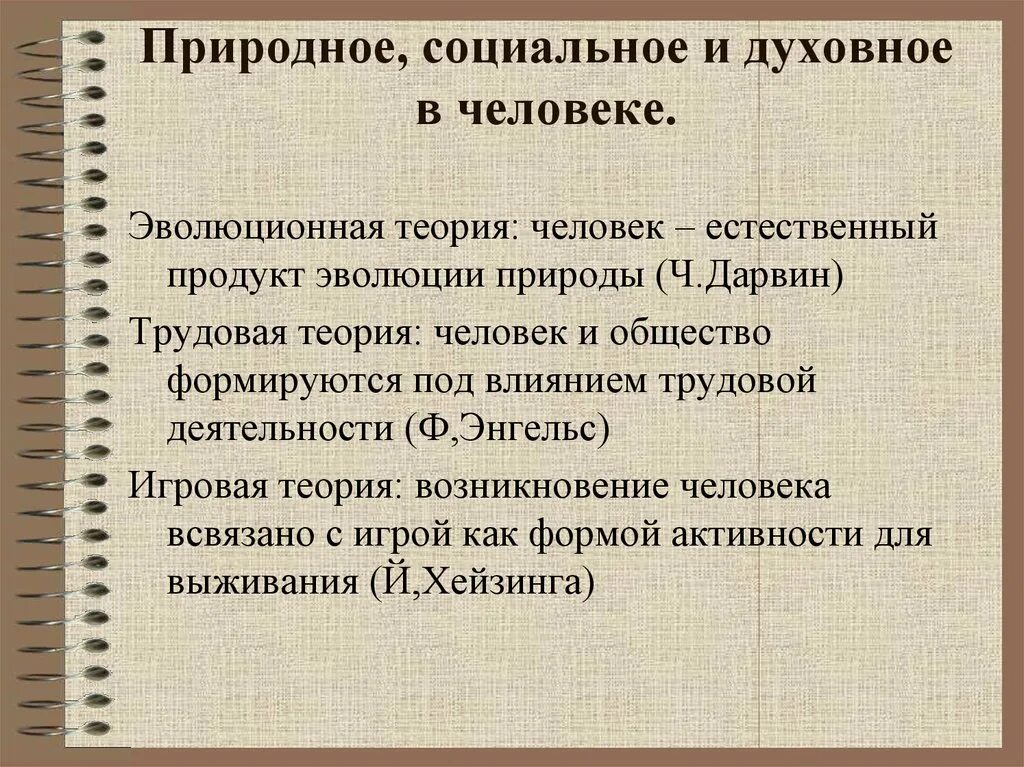 Соответствие природного и социального