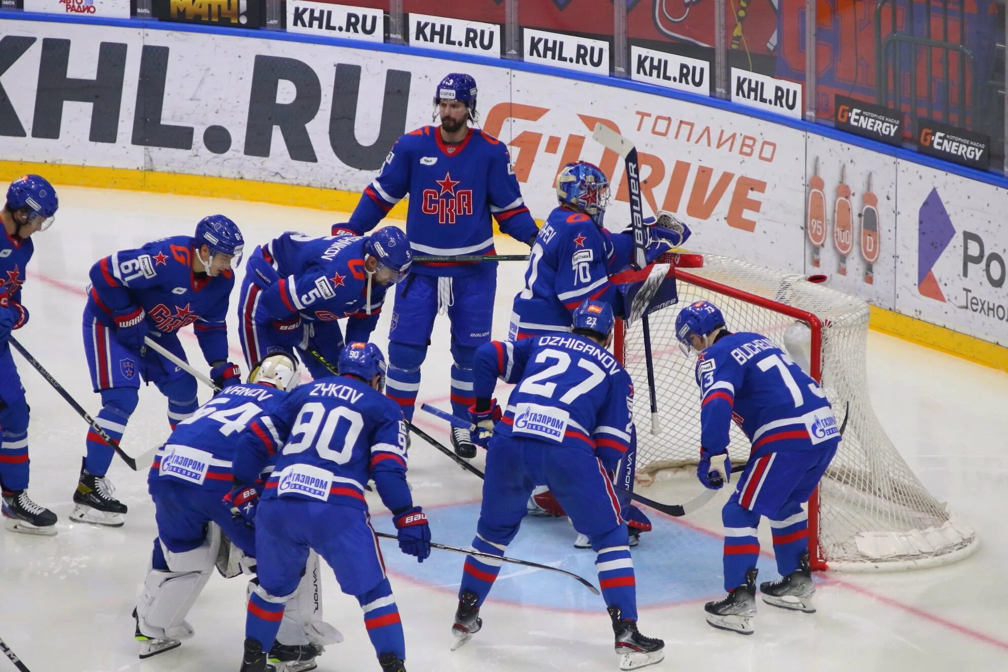 кубок алроса. нхл предматчевое шоу. дворец спорта мегаспорт вид из зала. 04. цска ска 12.