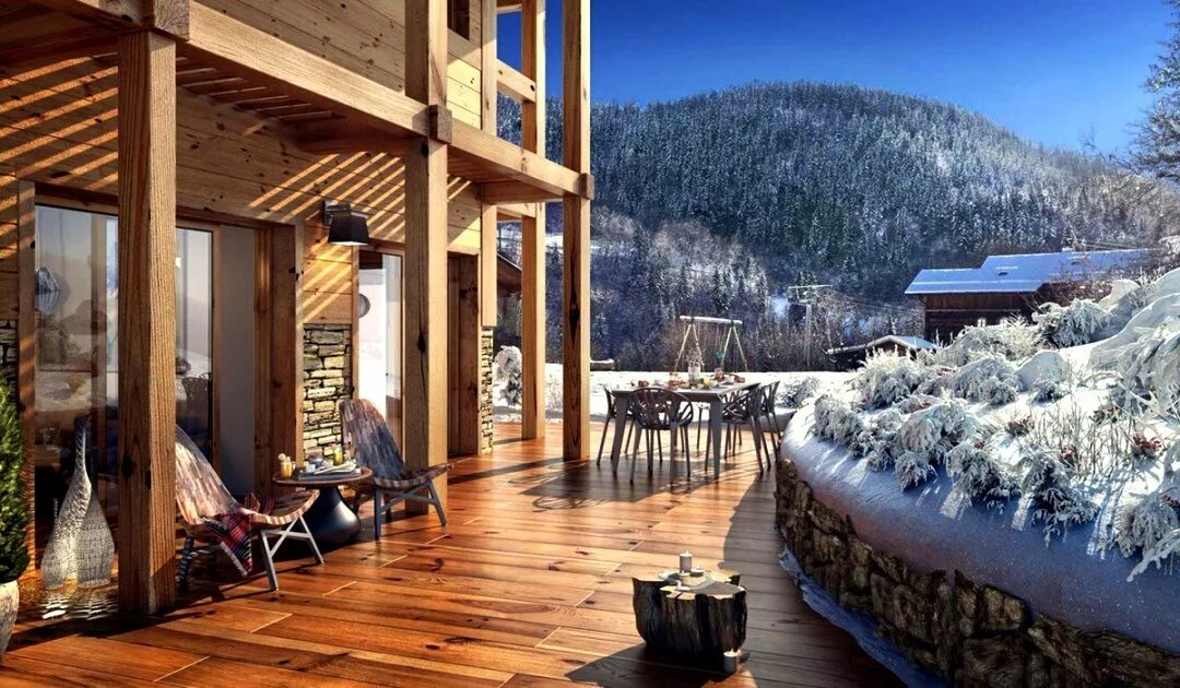 Веранда шале. Зимняя терраса. Царская охота зимняя веранда. Зимняя веранда guadarte. Уютный домик.