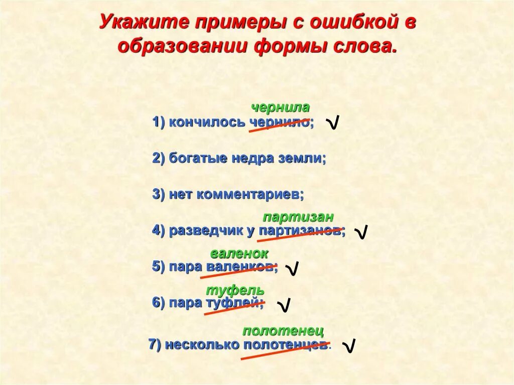 Укажите слово образование. Ошибка в образовании формы слова. Ошибки в образовании формы слова примеры. Ошибка в образовании слова. Грамматические ошибки в образовании формы слова.