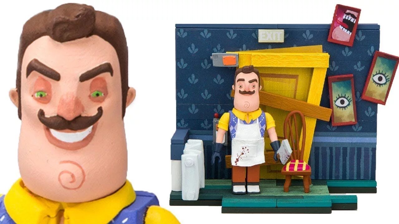 Игра привет сосед купить. MCFARLANE Toys hello Neighbor конструктор.