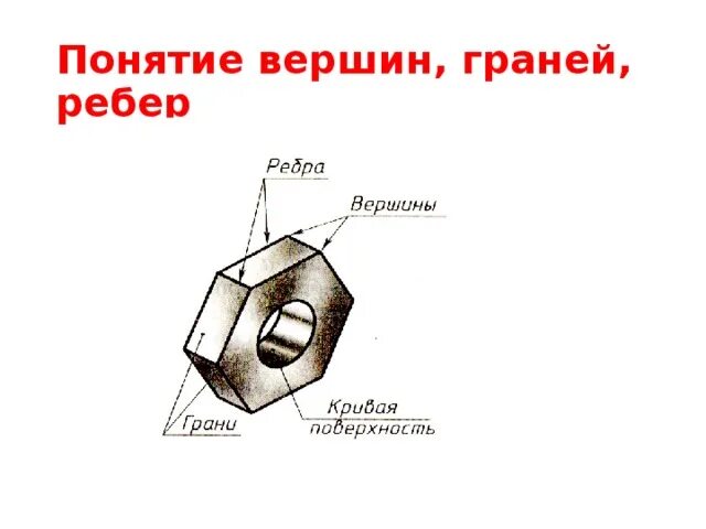 Дополнительная информация вершины или ребра. Грани гайки. ребро в черчении. грани гайки на чертеже. понятия вершины, ребра и грани.