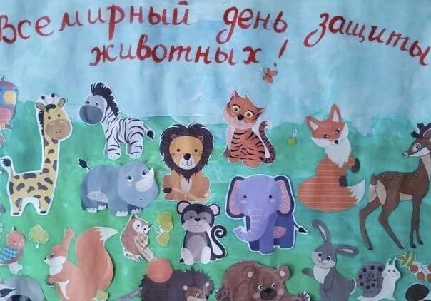 День защиты животных в детском саду оформление