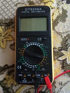 Как пользоваться мультиметром dt9205a