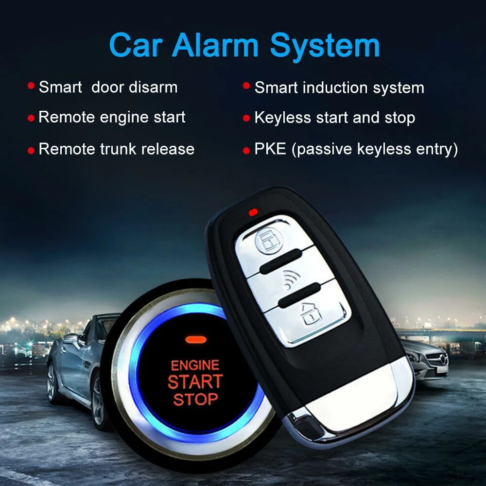 Remote start engine. Keyless start system. pke engine start stop system. smart key system keyless. remote engine start.