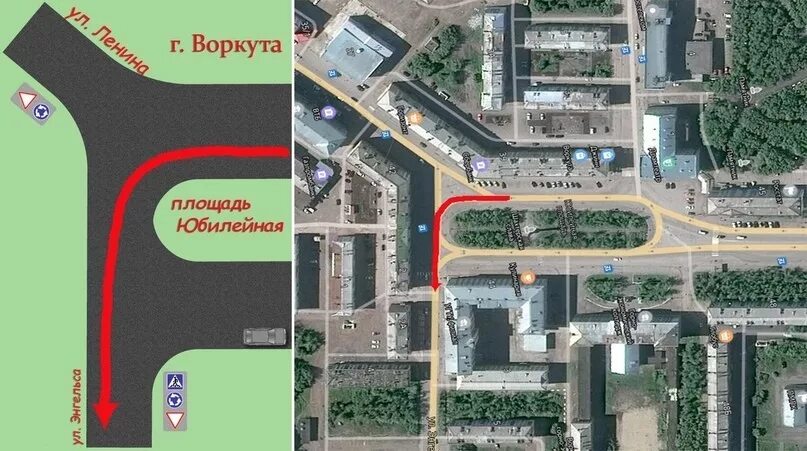 Движение на юго западе. Центральный рынок круговое движение схема. перекресток воркута. перекрестки воркуты схемы. схемы перекрёстков нефтеюганск.