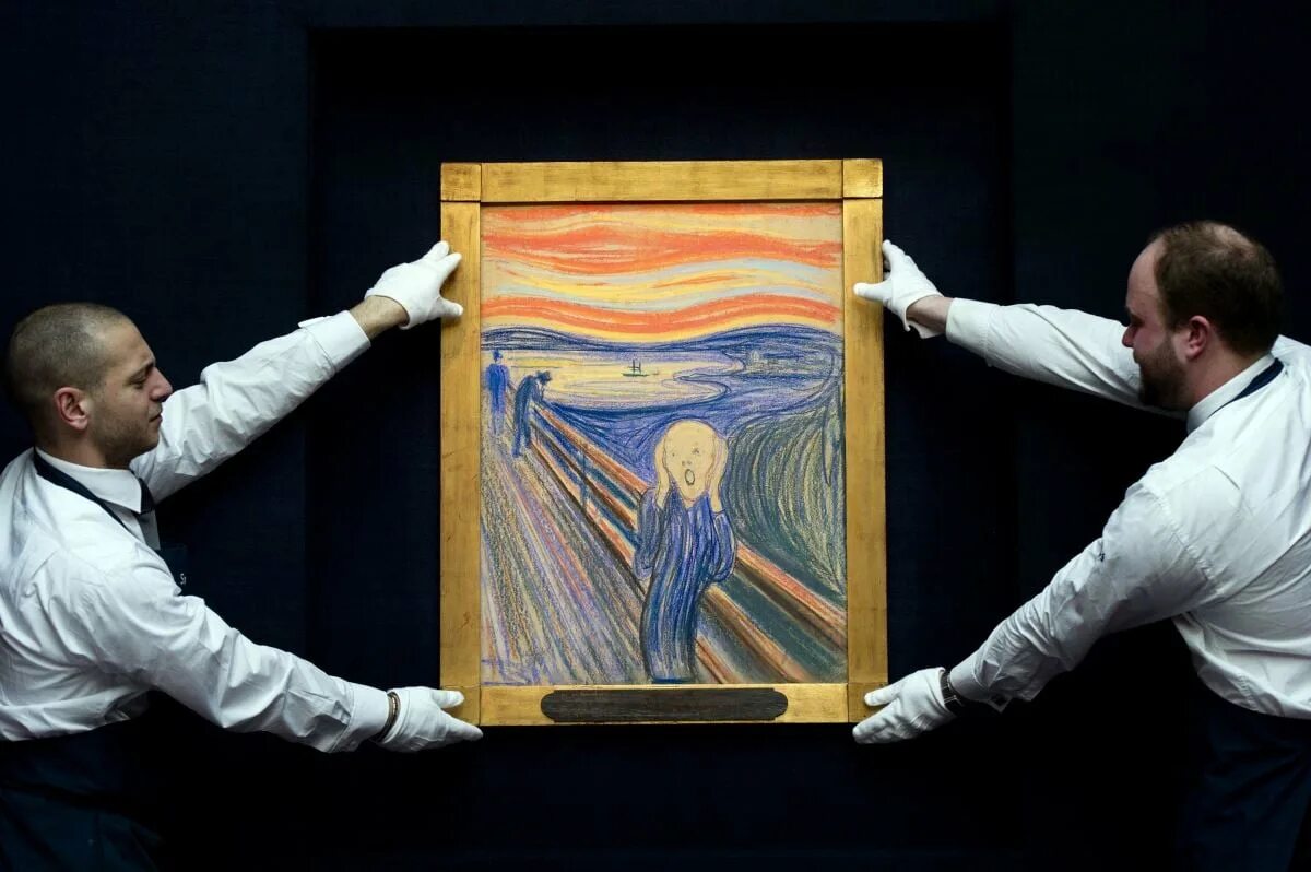 Без идеи нет искусства. Картина крик эдварда мунка. дорогие картины. самые дорогие картины современного искусства. самые популярные картины в мире.