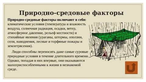 Характеристика природных факторов