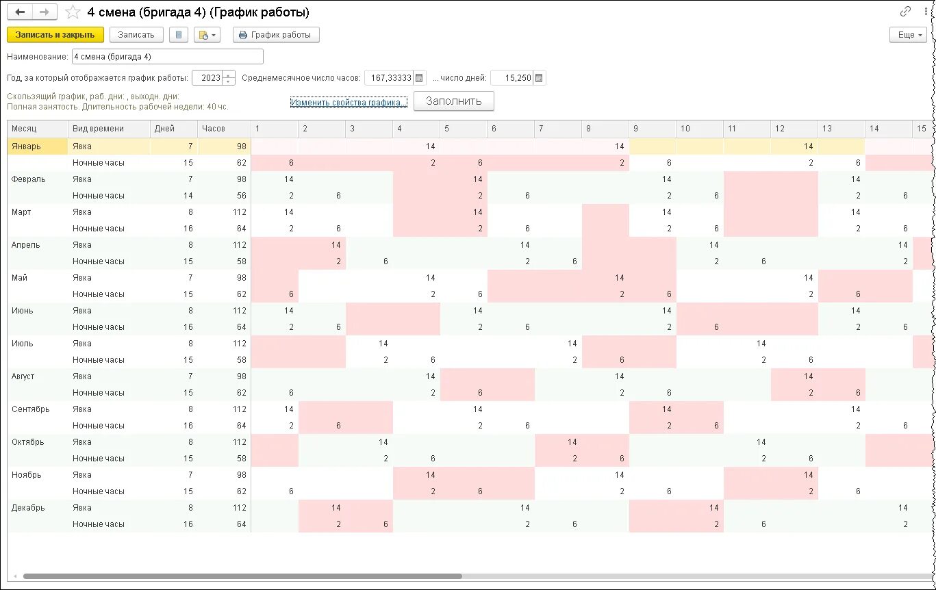 Сменный график 5/5. Графики рабочего времени в 1с 8. 1 скользящий график. График работы 1 1. График работы 1 1.