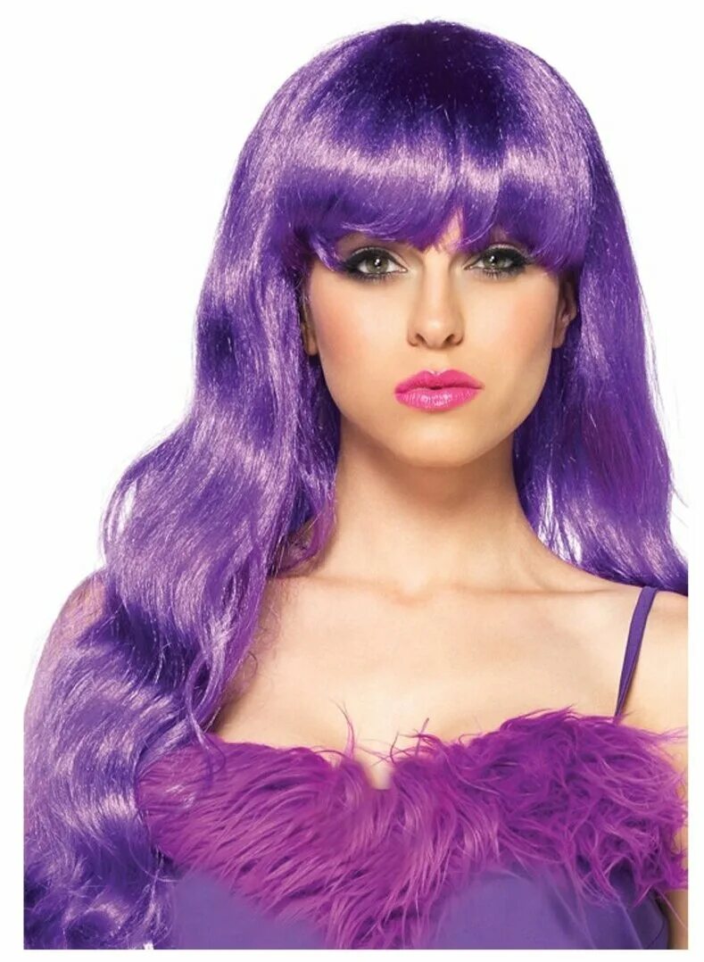 Парик женский Wig Star Eva. Сиреневый парик. Подик фиолетовый.