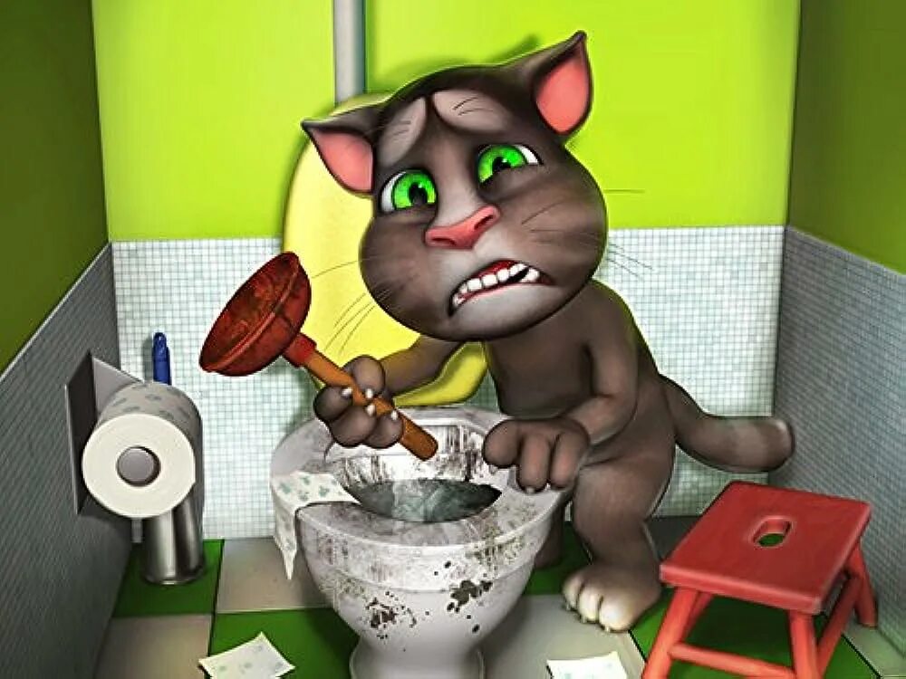 Смешные том и друзья. Talking Tom 2005. Talking Tom 2016. Talking Tom Cat. Кот том туалет.