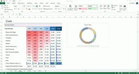 Бизнес план excel