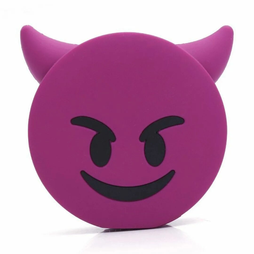 Аккумулятор mojipower Naughty 2600mah. Портативная батарея Emoji 8800 Mah. Злой смайлик. Эмодзи дьявол. Банк эмодзи