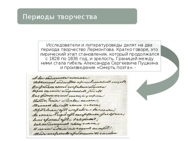 Творчество Лермонтова