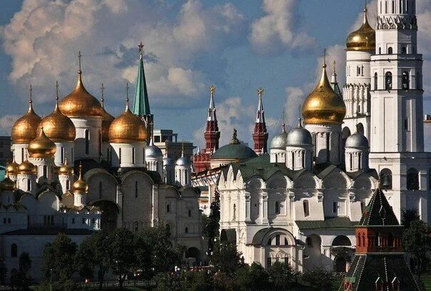 Храмы города москвы фото Пазл "Купола России" из 170 элементов Собрать онлайн пазл № 203465