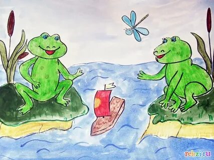Рисунок лягушки путешественницы