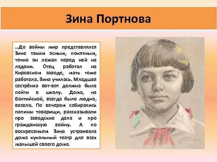 Подвиг портновой зинаиды. Зина Портнова подвиг. Зина Портнова Пионер герой. Портрет Зины Портновой пионера героя. Подвиг Зины Портновой сообщение.