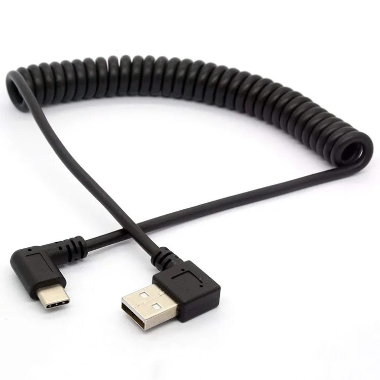 Кабель type c угловой. USB пружинный спиральный Micro USB кабель 90 градусов. USB Type-c спиральный. Angled USB-C Cable. Кабель: Coiled USB-C.