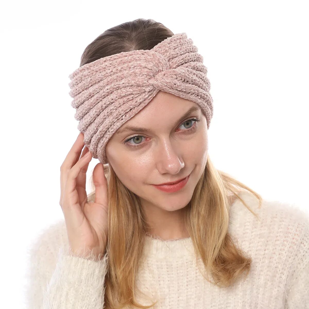 Повязка на голову вязаная. Вязаные повязки на голову для женщин. Повязка на голову вязаная розовая. Красивые повязки на голову спицами.