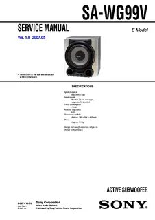 Service manuals sony