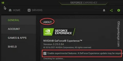 Geforce внутриигровой оверлей не работает