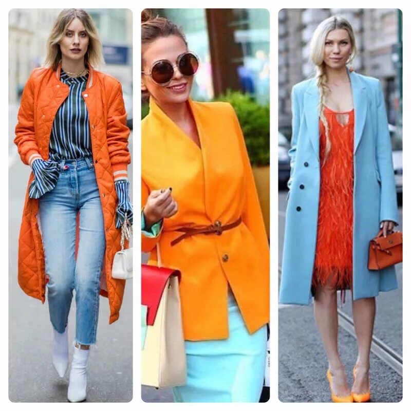 Сочетание с оранжевым цветом в одежде Luxury Fashion and Independent Designers