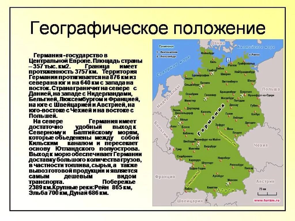 Географическое положение Германии. Германия географическое положение карта на немецком. ФРГ федеративное государство. Географическое расположение Германии кратко. Природные особенности германии