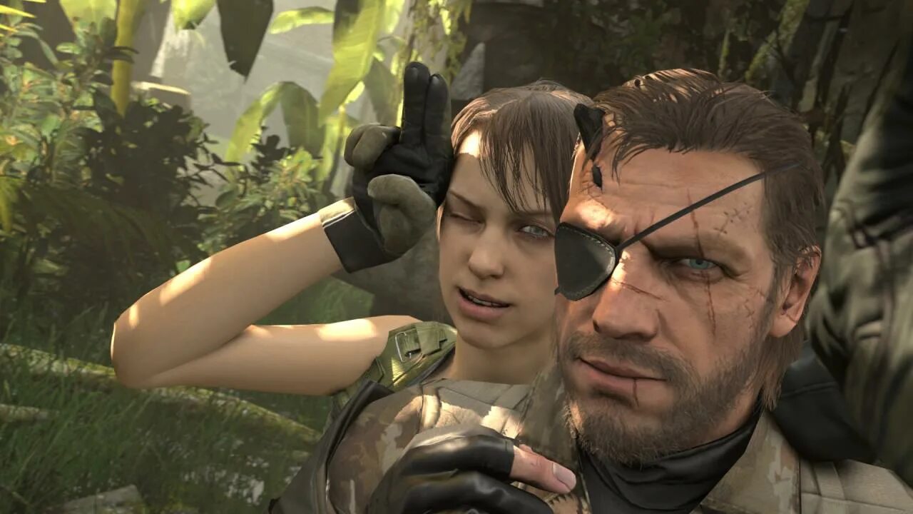 Pretty girls walk big boss. Солид Снейк и молчунья. MGS 5. Metal Gear Solid 5. MGS 5 Снейк и молчунья.