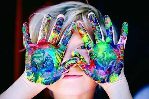 Colorful hands