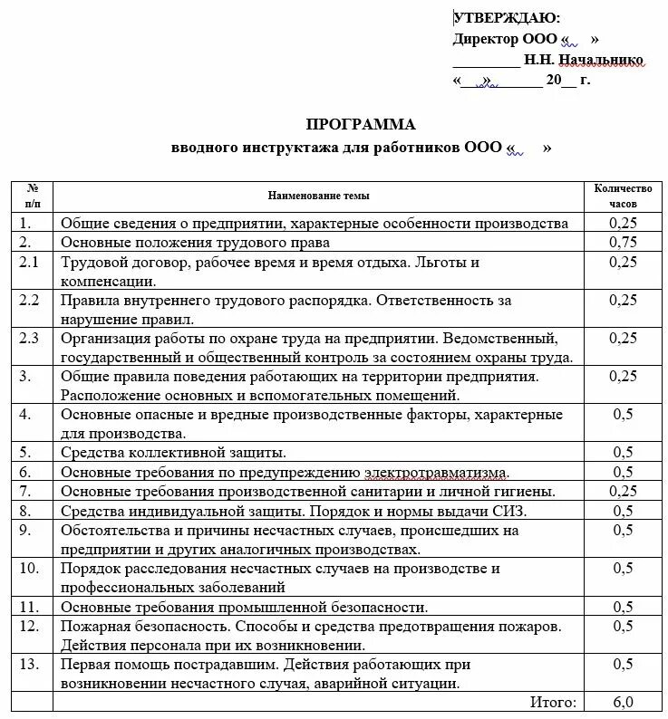 Инструктаж работников подрядных организаций. Программа вводного инструктажа по охране труда образец 2019. Программа вводного инструктажа по охране труда 2022 образец. План инструктажа по охране труда пример. Программа вводного инструктажа по охране труда 2020.