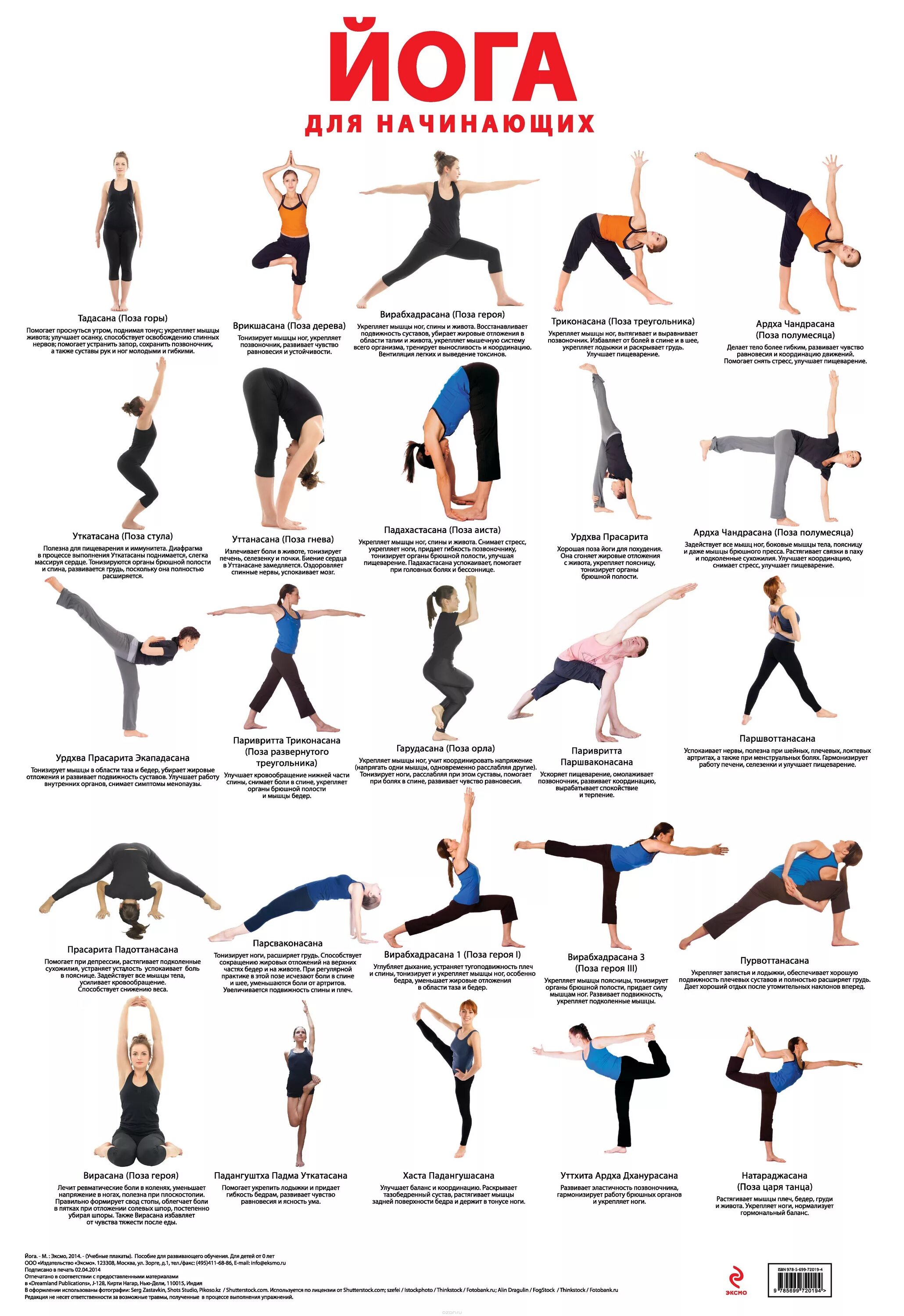 Что такое йога простыми словами. Йога комплекс для начинающих. Йога для начинающих список упражнений. Комплекс асан для начинающих. Йога для начинающих в картинках с описанием.