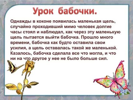 Притча о бабочке
