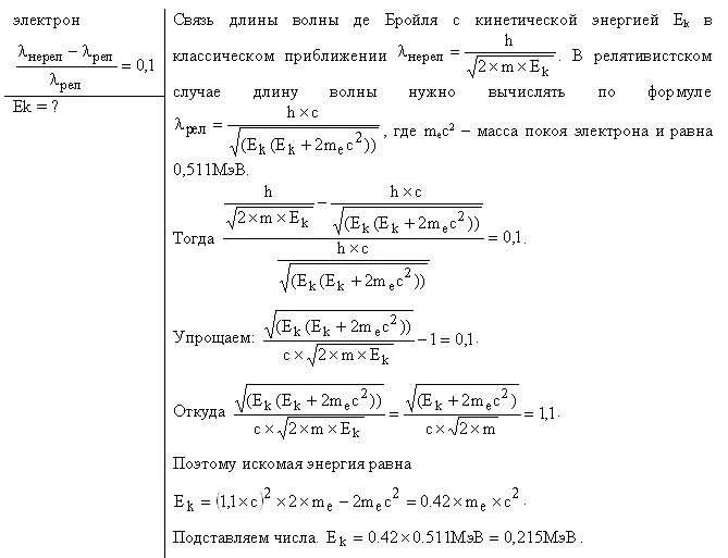 Электрон обладавший кинетической энергией 10. Дебройлевская длина волны. Энергия электрона с длиной волны. При увеличении энергии электрона на 200 ЭВ. Длина волны де Бройля от кинетической энергии.