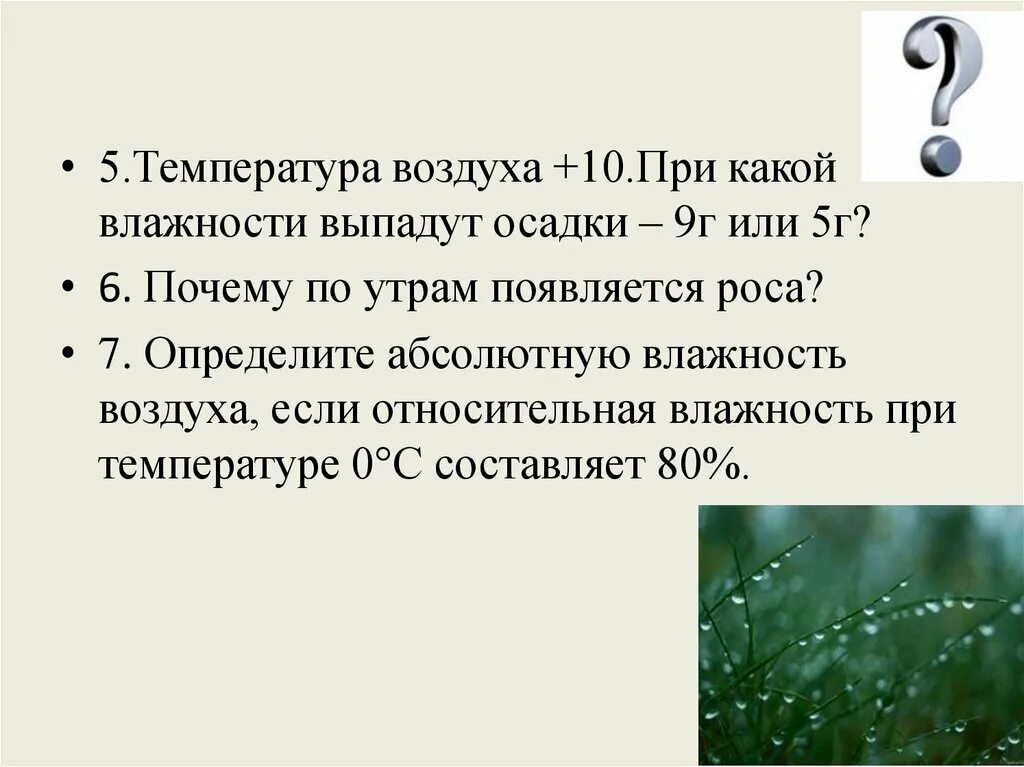 При какой температуре и влажности выпадает роса. При какой температуре выпадает роса. Атмосферные осадки роса. При какой влажности воздуха выпадает роса. Почему выпала роса