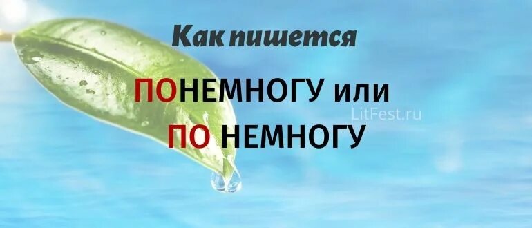 По немногу. По-немногу как пишется. Понемногу по немногу. Как правильно писать по немногу.