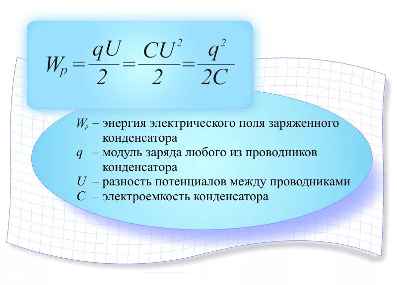 Как определить энергию электрического поля. Энергия электрического поля конденсатора формула. Энергия заряженного конденсатора формула. Электроемкость электрического поля формула. Формулы для расчета энергии электрического поля конденсатора.