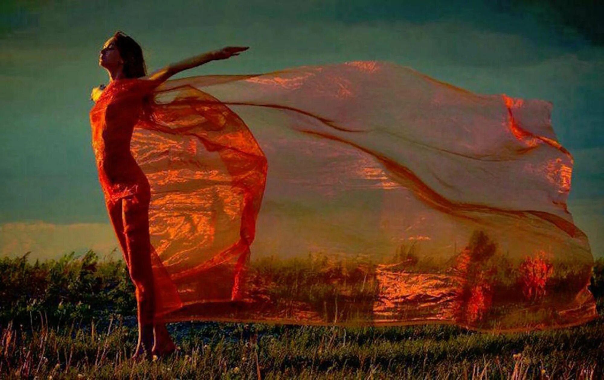 Земля большая потому что. Страсть к жизни. Красота души и тела. Девушка Танцующая в ветре. Душевный порыв.