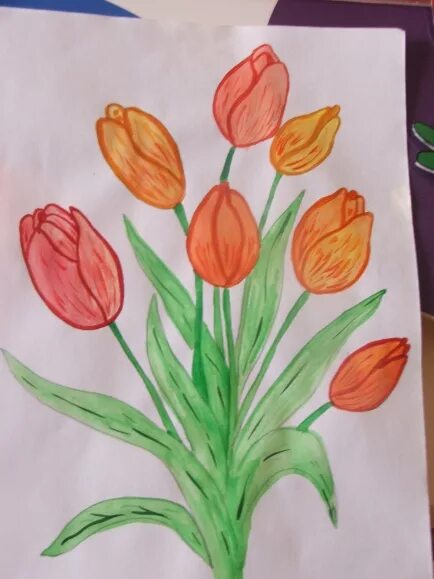 Рисование цветы для мамы старшая группа. Рисование букет для мамы. Рисование букет цветов старшая группа. Рисование тюльпаны в старшей группе