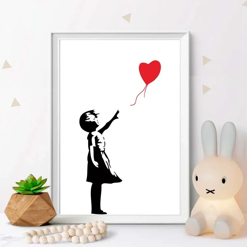 Девочка с воздушными шарами бэнкси. Бэнкси Balloon girl. Девочка с воздушным шаром Banksy. Картина Бэнкси девочка с шаром. Картина девочка с шариком.