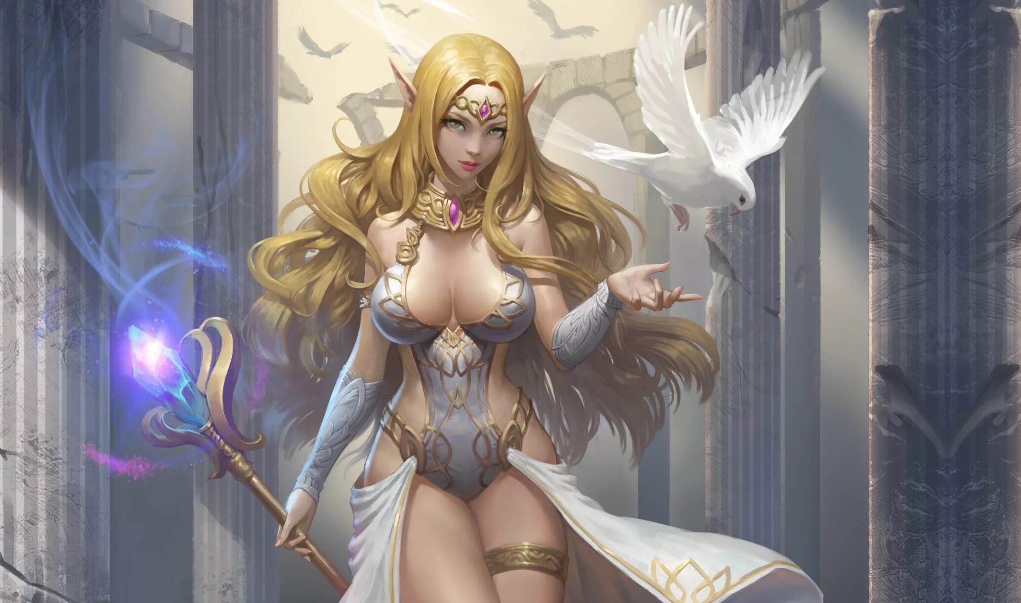 Большегрудая эльфийка. Эльфийки в нижнем белье. Девушки эльфийки. Пышногрудые эльфы арт. Эльфийка воительница косплей.